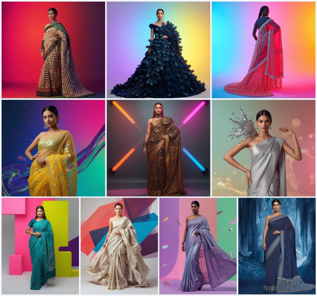 New 10 Instagram Prompt For Girl In Saree Pic for Stunning Social Posts | saree prompt for women pdf